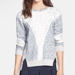 Rebecca Taylor Lace Insert Sweatshirt